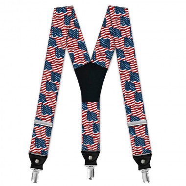 Bretele barbati personalizate, model "Steagul Americii"