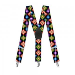 Bretele copii, imprimeu "Traditional Multicolor"