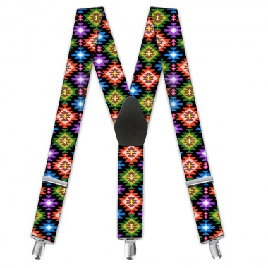 Bretele dama, imprimeu "Traditional Multicolor"