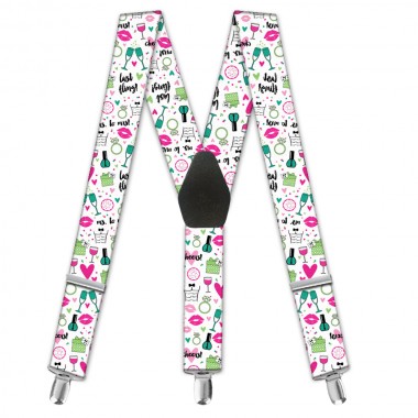 Bretele damă personalizate, model "Last Bling"