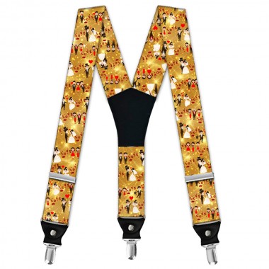 Bretele bărbați, personalizate, "Nuntă de Vis"
