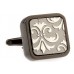 Butoni camasa, gri fumuriu, cu model floral silver