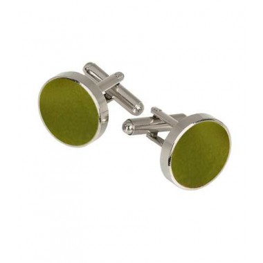 Butoni cămașă, verde olive, textili