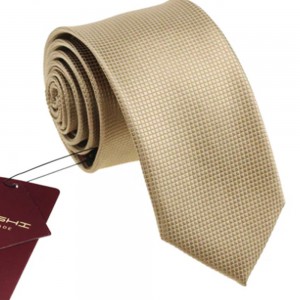 Cravata slim bej Trabuc
