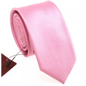 Cravata slim roz clasic