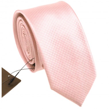Cravata slim roz Piersic