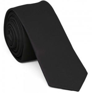 Cravata barbati ingusta neagra uni 