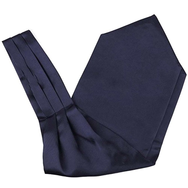 Esarfa ascot bleumarin