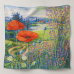 Esarfa patrata eleganta dama portocalie 70x70 satin matase – Maci in Peisaj Pastel