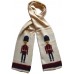 Fular unisex, bej deschis, model soldati Queen's Guard