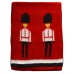 Fular unisex, rosu, model soldati Queen's Guard