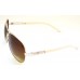 Ochelari de soare rama metalica aurie lentila maro UV400 60001