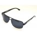 Ochelari de soare rama metalica neagra lentila neagra UV400 60004