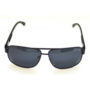 Ochelari de soare rama metalica neagra lentila neagra UV400 60004