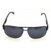 Ochelari de soare rama metalica neagra lentila neagra UV400 60004