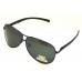 Ochelari de soare rama metalica neagra lentila verde UV400 60005