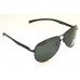 Ochelari de soare rama metalica neagra lentila verde UV400 60005