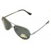 Ochelari de soare rama metalica neagra lentila gri UV400 60007