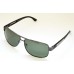 Ochelari de soare rama metalica gri inchis lentila verde UV400 60008