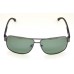 Ochelari de soare rama metalica gri inchis lentila verde UV400 60008