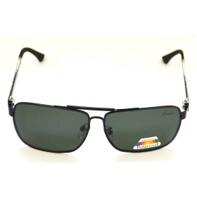 Ochelari de soare rama metalica gri lentile verzi UV400 60009