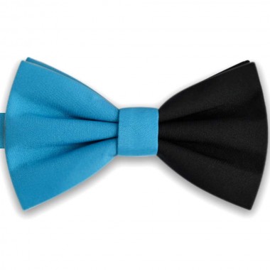 Papion bicolor bleu - negru