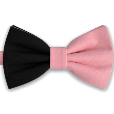 Papion bicolor roz pal - negru