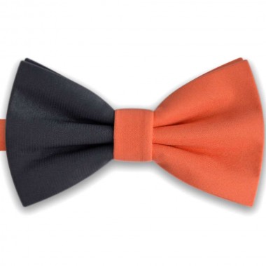 Papion dublu colorat gri - somon