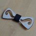 Papion de lemn personalizat, model Mr Moustache