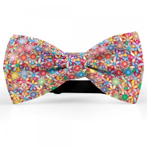 Papion personalizat cu model “Floral Multicolor”