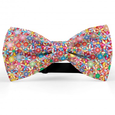 Papion personalizat cu model “Floral Multicolor”