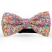 Set papion, batistă, bretele, personalizat, model “Floral Multicolor”