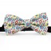 Set papion, batista, bretele, imprimeu "Traditional Floral Multicolor"