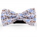 Set papion, batista, bretele, personalizat, model "Forme Geometrice"
