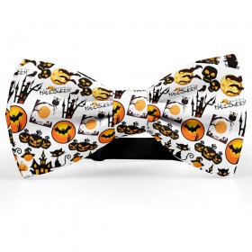Papion imprimeu "Halloween Casa Bântuită"