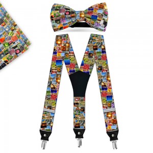 Set papion, batista, bretele, personalizat, “Arta Fotografica”