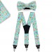 Set papion, batista, bretele, personalizat, model "Botez de Poveste"