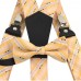 Set bretele si papion galben imperial, elegant