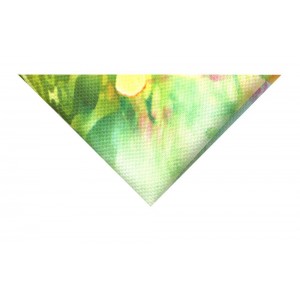 Batista multicolora cu model floral