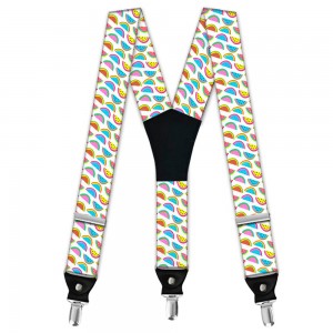 Bretele personalizate, Pepeni multicolori