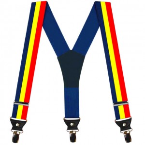  .Bretele tricolor, pentru barbati, model Romania mea