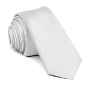 Cravata ingusta, alba