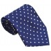 Cravata barbati bleumarin cu buline albe 245
