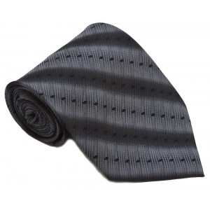 Cravata barbati gri cu model abstract negru 243