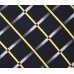 Cravata barbati bleumarin cu dungi oblice galbene si albe 142