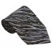Cravata barbati neagra cu model abstract alb cu gri 227