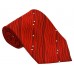 Cravata barbati rosie cu model abstract alb cu negru 223