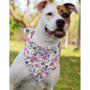 Eșarfă tip bandană câini, model Petrecerea Burlăcițelor