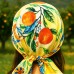 Esarfa dama patrata eleganta colorata Portocale & Lamai – batic femei