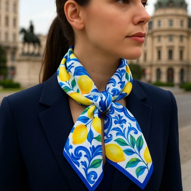 Esarfa dama eleganta model lamai Amalfi Royal matase vascoza